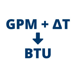 GPM + ΔT → BTU